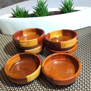 Vintage wooden bowls